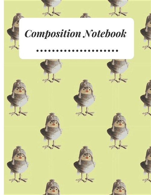 Composition Notebook: Pattern Silhouette of Chicken hat Composition College Ruled Line paper Notebook Lined Journal / Notebook to write in 1 (Paperback)