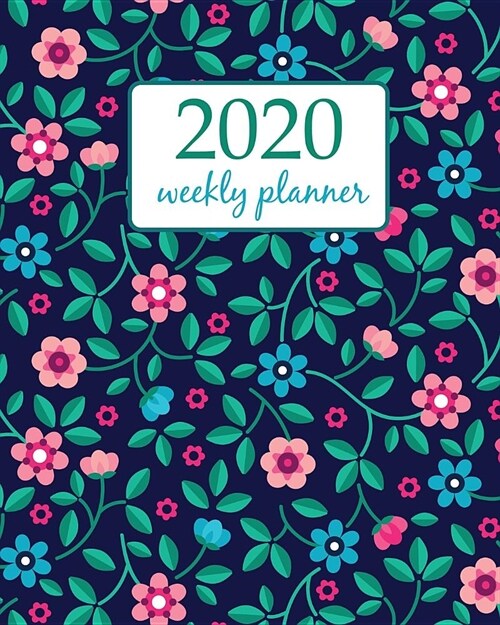2020 Weekly Planner: Calendar Schedule Organizer Appointment Journal Notebook and Action day With Inspirational Quotes Small blue and pink (Paperback)