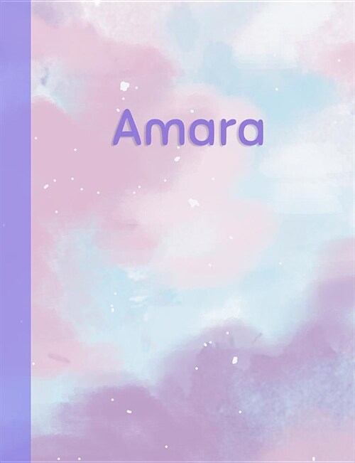 Amara: Personalized Composition Notebook - College Ruled (Lined) Exercise Book for School Notes, Assignments, Homework, Essay (Paperback)