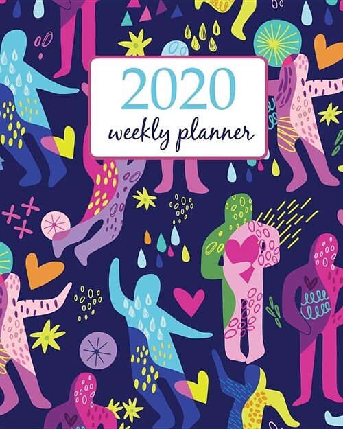 2020 Weekly Planner: Calendar Schedule Organizer Appointment Journal Notebook and Action day With Inspirational Quotes pattern of abstract (Paperback)