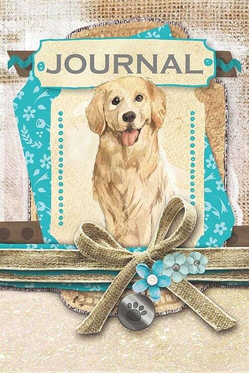 Journal: Golden Retriever diary with 120-pages (Paperback)