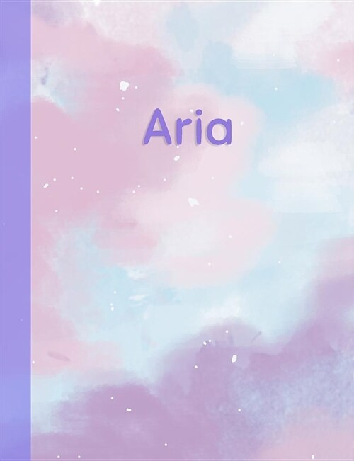 Aria: Personalized Composition Notebook - College Ruled (Lined) Exercise Book for School Notes, Assignments, Homework, Essay (Paperback)