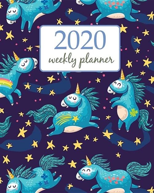 2020 Weekly Planner: Calendar Schedule Organizer Appointment Journal Notebook and Action day With Inspirational Quotes Black Yellow Blue Fu (Paperback)