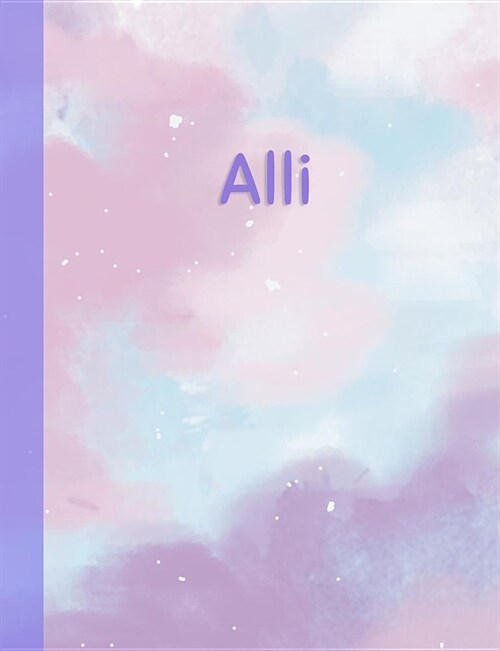 Alli: Personalized Composition Notebook - College Ruled (Lined) Exercise Book for School Notes, Assignments, Homework, Essay (Paperback)