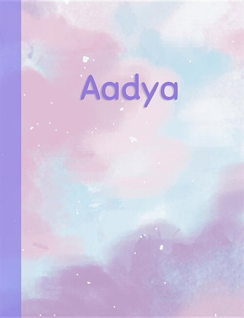 Aadya: Personalized Composition Notebook - College Ruled (Lined) Exercise Book for School Notes, Assignments, Homework, Essay (Paperback)