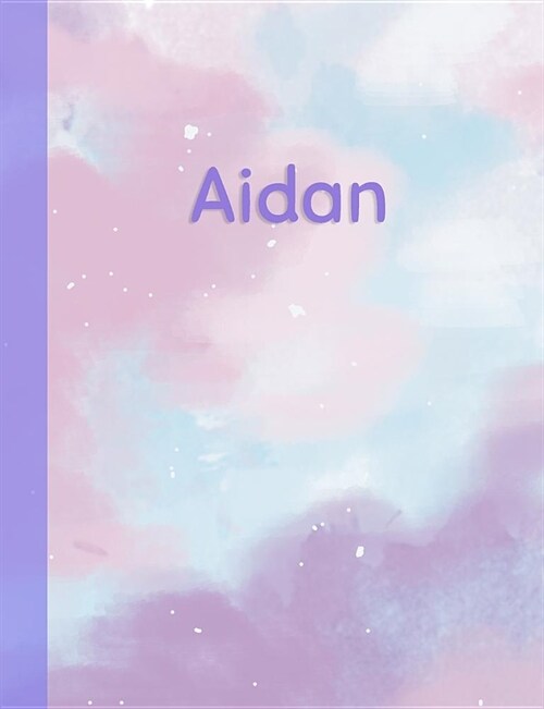 Aidan: Personalized Composition Notebook - College Ruled (Lined) Exercise Book for School Notes, Assignments, Homework, Essay (Paperback)