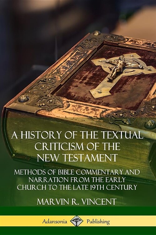 A History of the Textual Criticism of the New Testament: Methods of Bible Commentary and Narration from the Early Church to the late 19th Century (Paperback)