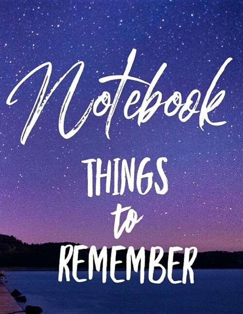 Notebook Things to Remember (Paperback)