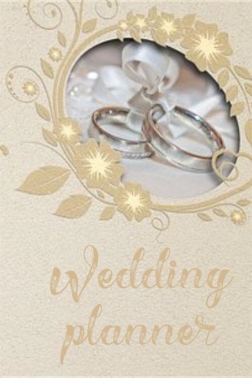Wedding planner: Vintage wedding rings lined notebook jotter (Paperback)