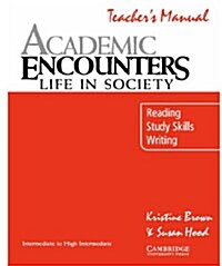 [중고] Academic Listening Encounters Teacher‘s Manual : Listening, Note Taking, and Discussion (Paperback)