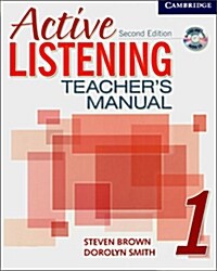 [중고] Active Listening 1 Teacher‘s Manual with Audio CD (Multiple-component retail product, 2 Revised edition)