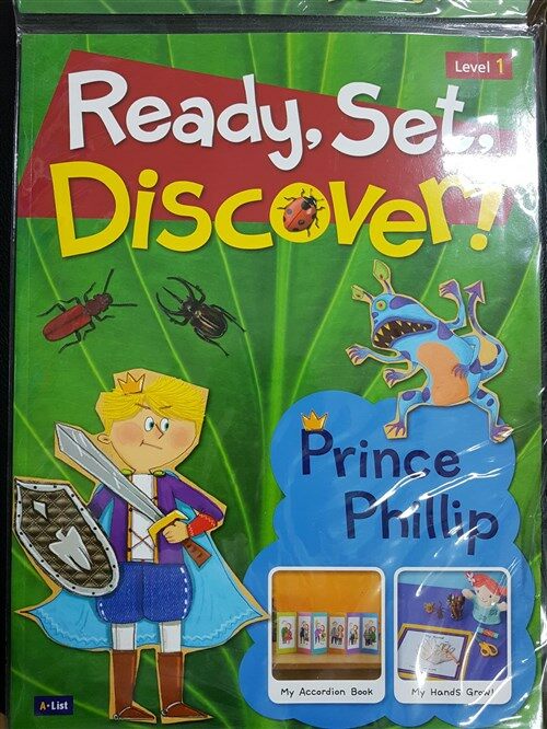 [중고] [오체영] Ready,Set,Discover! 1: Prince Phillip (Student Book + Multi CD + Activity Book + Wall Chart)