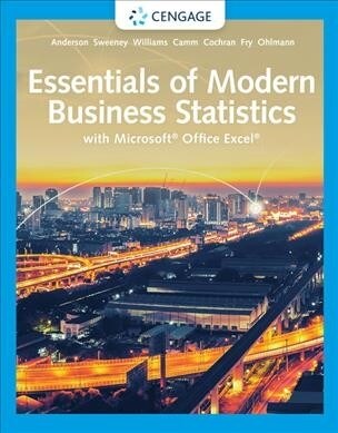 Essentials of Modern Business Statistics with Microsoft Excel (Hardcover, 8)