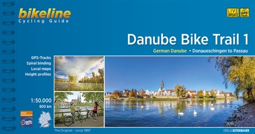 DANUBE BIKE TRAIL 1 DONAUESCHINGEN TO PA (Sheet Map)