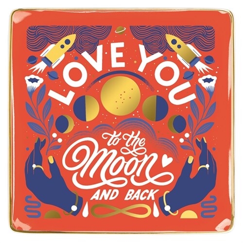 Love You to the Moon and Back Porcelain Tray (Other)