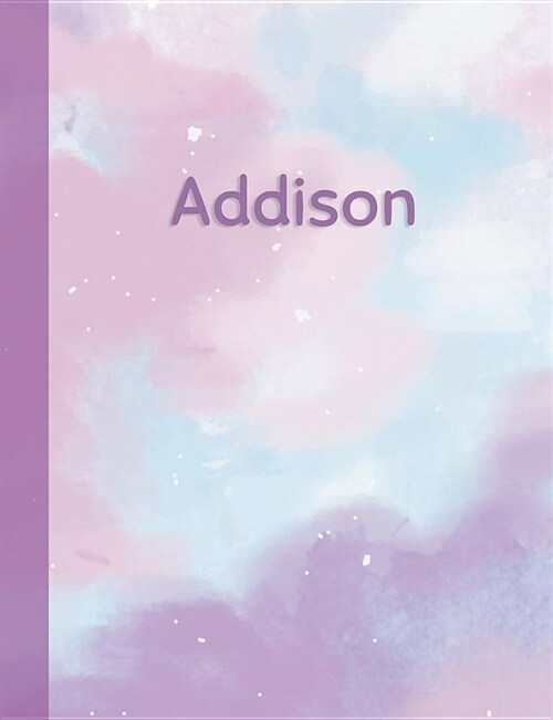 Addison: Personalized Composition Notebook - College Ruled (Lined) Exercise Book for School Notes, Assignments, Homework, Essay (Paperback)