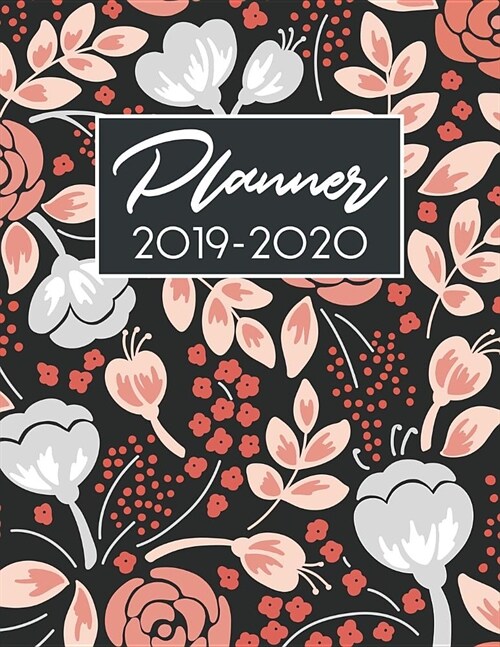 Planner 2019-2020: 18-Month Planner: July 1, 2019 to December 31, 2020: Weekly & Monthly View Planner, Organizer & Diary: Peach Floral (Paperback)