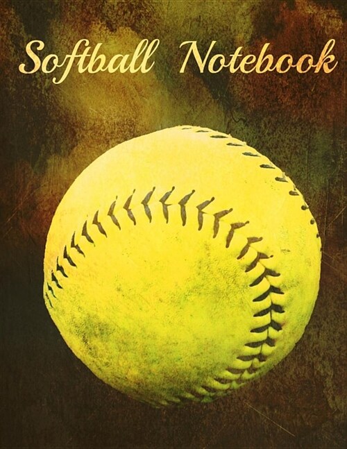 Softball Notebook: Wide Ruled Notebook (Journal, Composition Book) (8.5 x 11 Large) (Paperback)