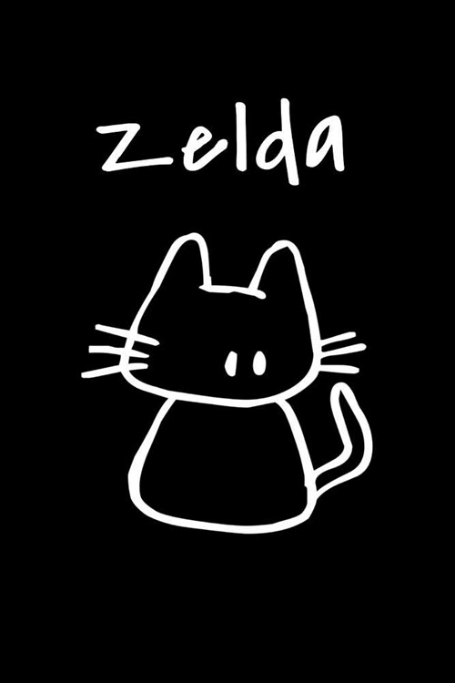 Zelda: Composition Notebook Plain College Ruled Wide Lined 6 x 9 Journal Cute Meow Funny Kawaii Gifts for Cat Lovers Organ (Paperback)