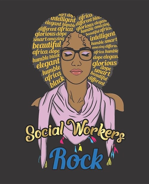 Black Girl Magic Notebook Journal: Social Workers Rock Msw Soulful Diva - Wide Ruled Notebook - Lined Journal - 100 Pages - 7.5 X 9.25 - School Subje (Paperback)