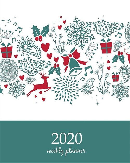 2020 Weekly Planner: Calendar Schedule Organizer Appointment Journal Notebook and Action day With Inspirational Quotes christmas flower - f (Paperback)