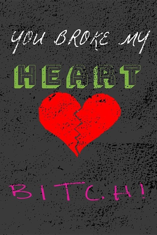 You Broke My Heart Bitch!: Blank-lined Poetry Journal. (Paperback)