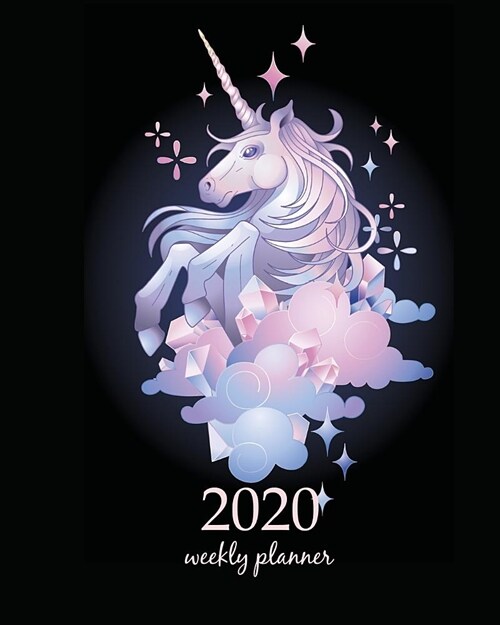 2020 Weekly Planner: Calendar Schedule Organizer Appointment Journal Notebook and Action day With Inspirational Quotes horse cute unicorn a (Paperback)