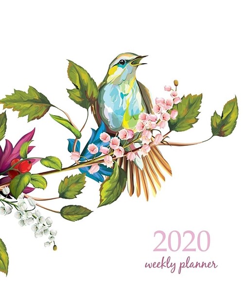 2020 Weekly Planner: Calendar Schedule Organizer Appointment Journal Notebook and Action day With Inspirational Quotes nightingale on branc (Paperback)