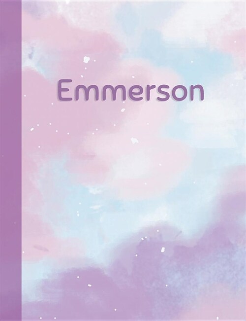 Emmerson: Personalized Composition Notebook - College Ruled (Lined) Exercise Book for School Notes, Assignments, Homework, Essay (Paperback)