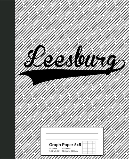 Graph Paper 5x5: LEESBURG Notebook (Paperback)