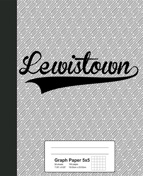 Graph Paper 5x5: LEWISTOWN Notebook (Paperback)