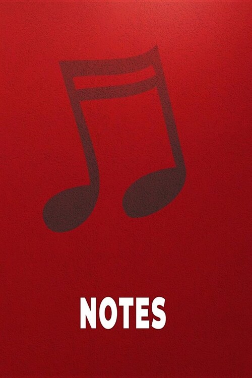 Notes: A page numbered, sheet music journal with table of contents (Paperback)