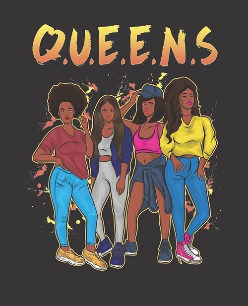 Black Girl Magic Notebook Journal: Black Queens Squad Friend Bestie Bff Melanin Diva Sis - Wide Ruled Notebook - Lined Journal - 100 Pages - 7.5 X 9.2 (Paperback)