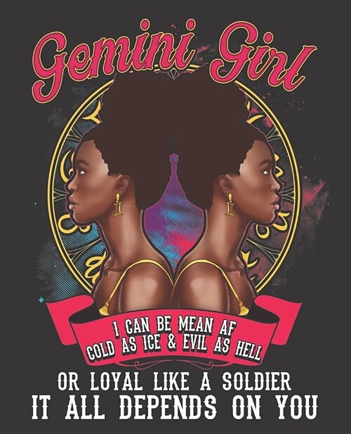Black Girl Magic Notebook Journal: Gemini Zodiac Sign Astrology Melanin - Wide Ruled Notebook - Lined Journal - 100 Pages - 7.5 X 9.25 - School Subje (Paperback)