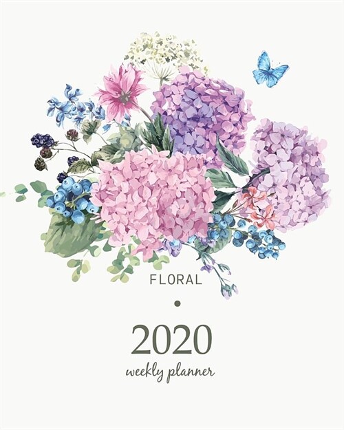 2020 Weekly Planner: Calendar Schedule Organizer Appointment Journal Notebook and Action day With Inspirational Quotes Summer Vintage Flora (Paperback)