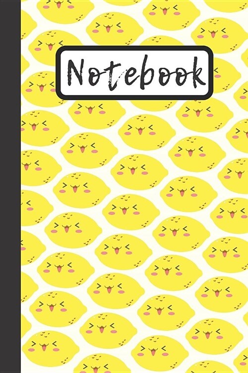 Notebook: Cute Lemon Journal, Kawaii Design 120 pages (Paperback)