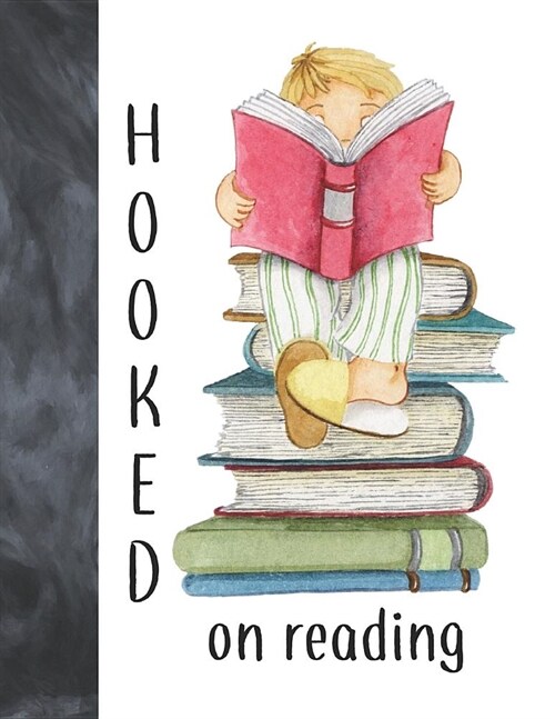 Hooked On Reading: A Place To Escape And To Keep Track of All the Books You Read Journal - Reading Review on Each Page Logbook For Boys (Paperback)