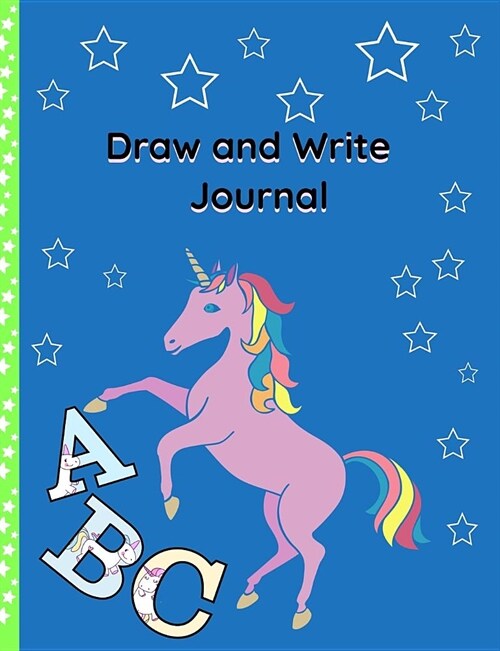 Draw and Write Journal: Grades K-2: Primary Composition Lined and Half Page Lined Paper with Drawing Space (7.4 x 9.6 Notebook), Learn To Wr (Paperback)