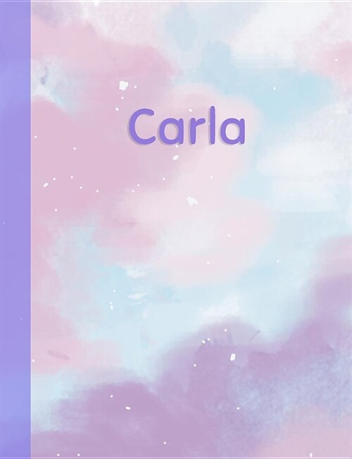 Carla: Personalized Composition Notebook - College Ruled (Lined) Exercise Book for School Notes, Assignments, Homework, Essay (Paperback)