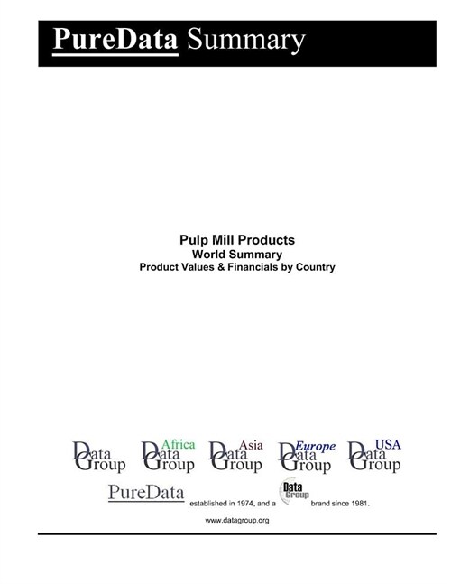 Pulp Mill Products World Summary: Product Values & Financials by Country (Paperback)