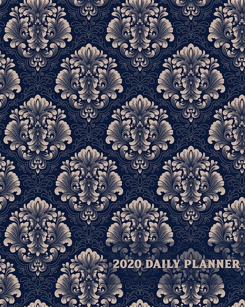 2020 Daily Planner: Vintage Victorian Design - One Year - 365 Day Full Page a Day Schedule at a Glance - Inspirational quotes Focus Goals (Paperback)