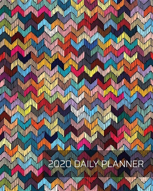 2020 Daily Planner: Crafty Cross Stitch Sewing Pattern - One Year - 365 Day Full Page a Day Schedule at a Glance - 1 Yr Weekly Monthly Ove (Paperback)