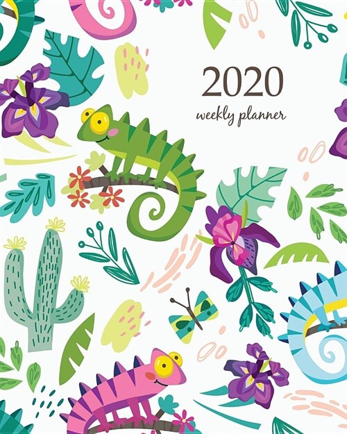 2020 Weekly Planner: Calendar Schedule Organizer Appointment Journal Notebook and Action day With Inspirational Quotes seamless pattern of (Paperback)