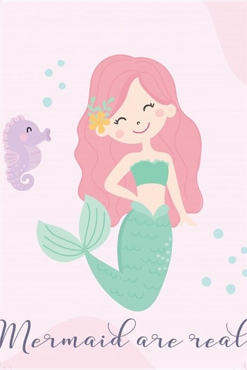 Lined Notebook: CUTE MERMAIDS DESIGNS JOURNAL/PAPERBACK FOR GIRLS AND CHILDREN. PERFECT FOR WRITING IN, SKETCHING, DOODLING. FOR GIRLS (Paperback)