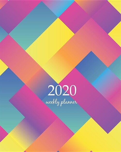 2020 Weekly Planner: Calendar Schedule Organizer Appointment Journal Notebook and Action day With Inspirational Quotes Colorful mosaic cove (Paperback)