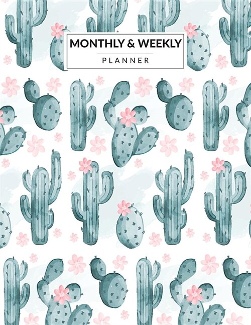 Monthly & Weekly Planner: Simple Daily Monthly and Weekly BLANK Planners Book (START any time) Calendar Agenda Schedule Password and Address Org (Paperback)