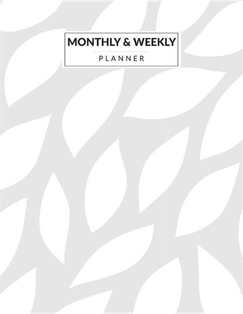 Monthly & Weekly Planner: Simple Daily Monthly and Weekly BLANK Planners Book (START any time) Calendar Agenda Schedule Password and Address Org (Paperback)