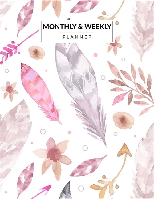 Monthly & Weekly Planner: Simple Daily Monthly and Weekly BLANK Planners Book (START any time) Calendar Agenda Schedule Password and Address Org (Paperback)