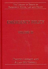 Emergency Policy : Volume III (Hardcover)