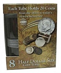 Half Dollar Size Coin Tubes (Hardcover, BOX)